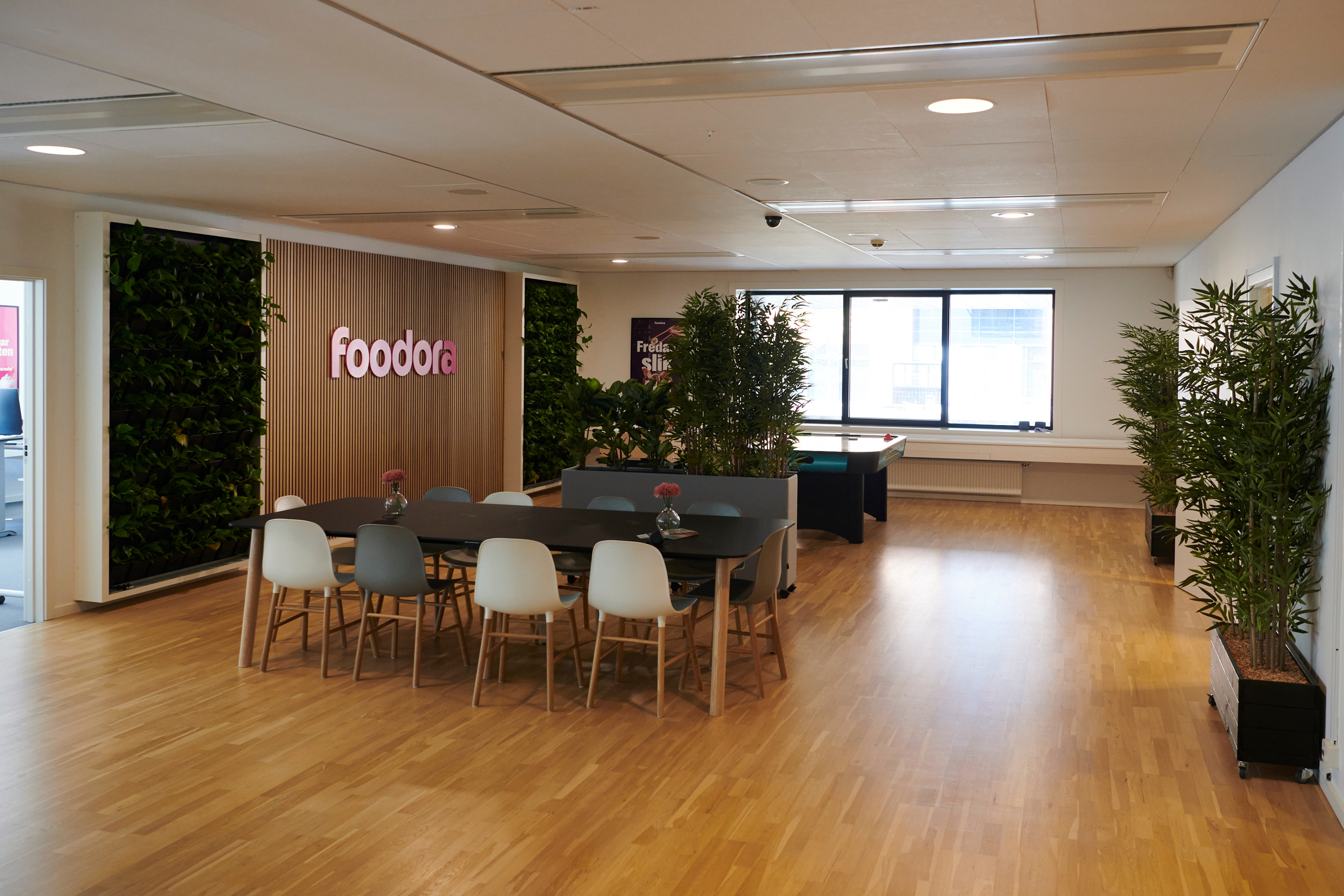 Billedet viser foodoras nye kontor i Tower på Havneholmen 25